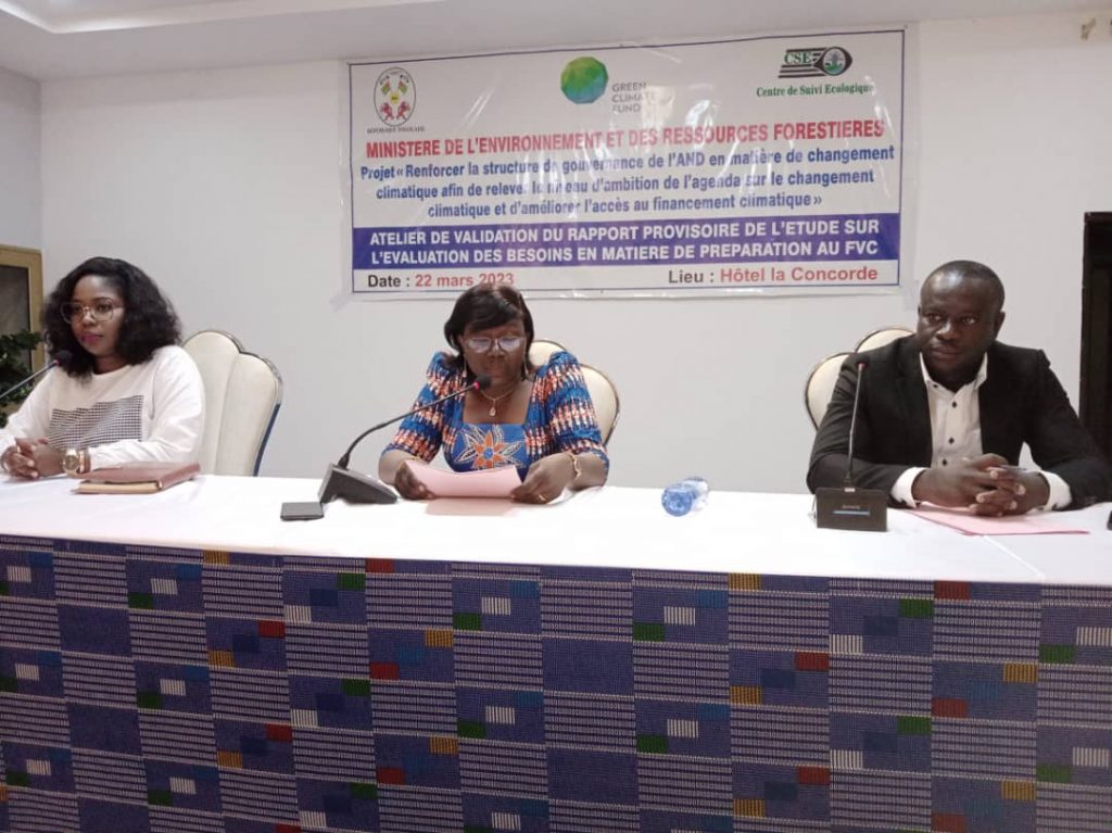 Renforcement des capacités du Togo à l'accès au FVC